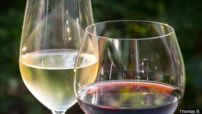 Red and white wine